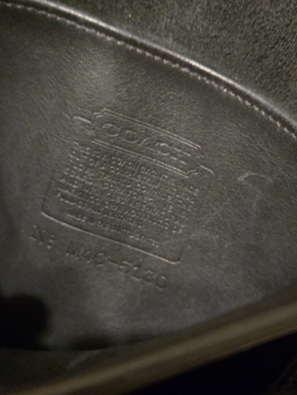 Coach• Vintage Station Black Leather Bag with Gold Accent. M4C 5130 - Picture 16 of 16